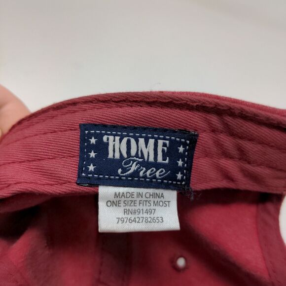 Home Free Men's Slideback Hat Red OSFM Indiana Flag Embroidered Logo - Picture 11 of 11